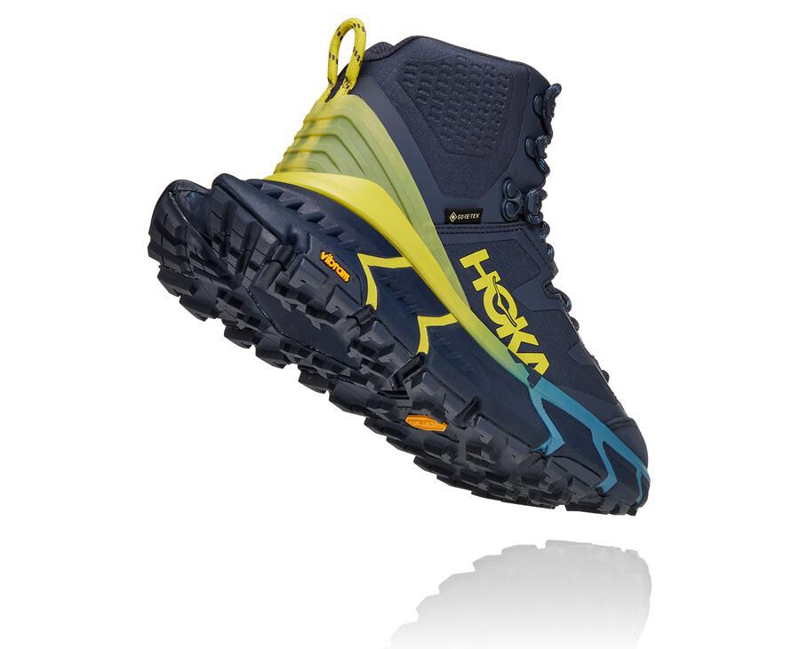 Botas De Montaña Hoka One One Mujer - Tennine Hike Gore-Tex - Azules - CQX173658